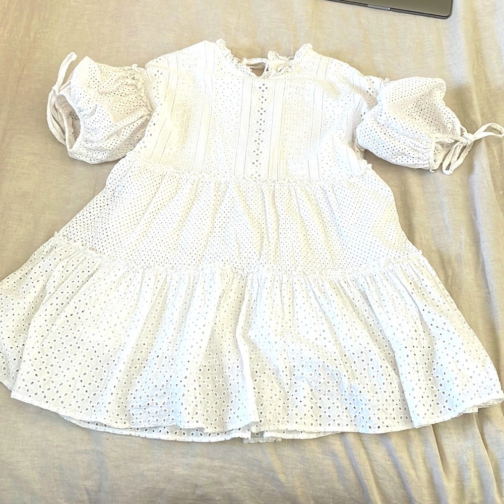 Just Me White Dress Size Medium with lining